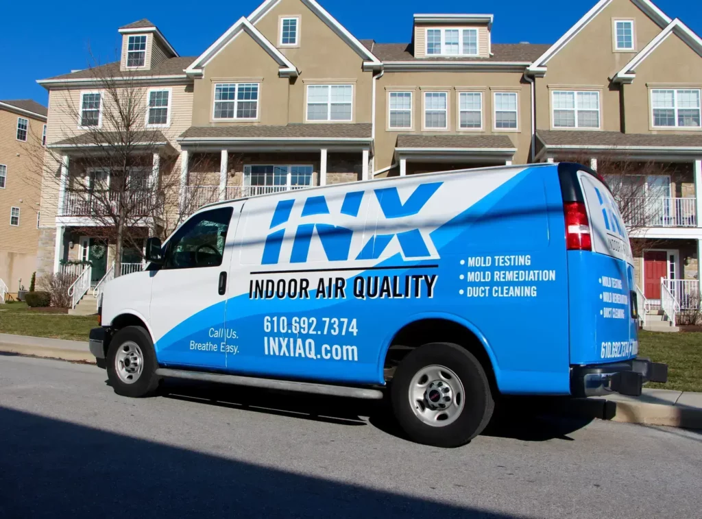 INX van, mold testing in chester county pa, mold inspection in chester county pa, we also offer mold testing in spring city, west grove, lincoln university, eastern pa, and other areas of chester county pa